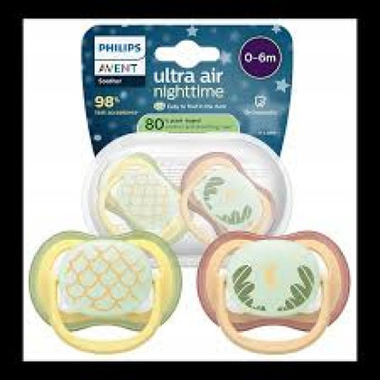 Пустышка Philips Avent Ultra Soft ночная 0-6 месяцев