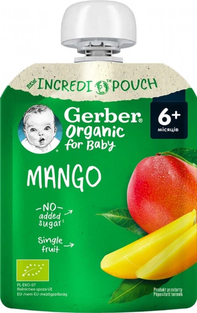 Gerber mango organik pyuresi, 90 g