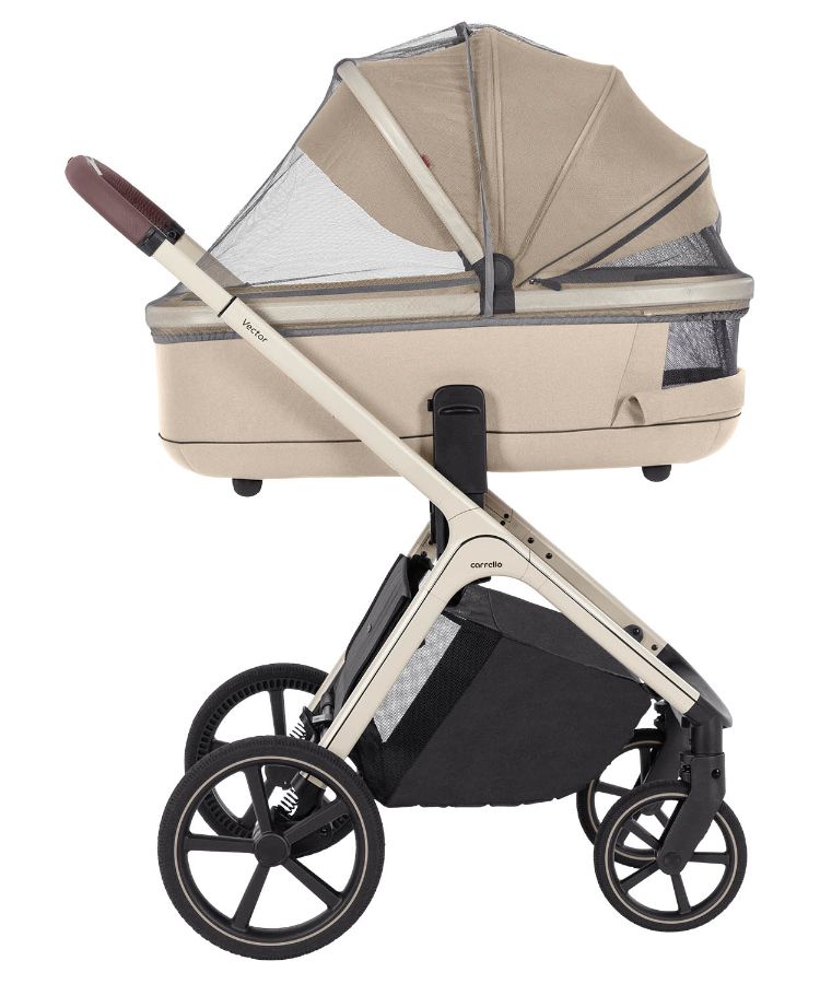 Carrello Vector коляска 2 в 1 люлька и прогулочный блок алюминиевая