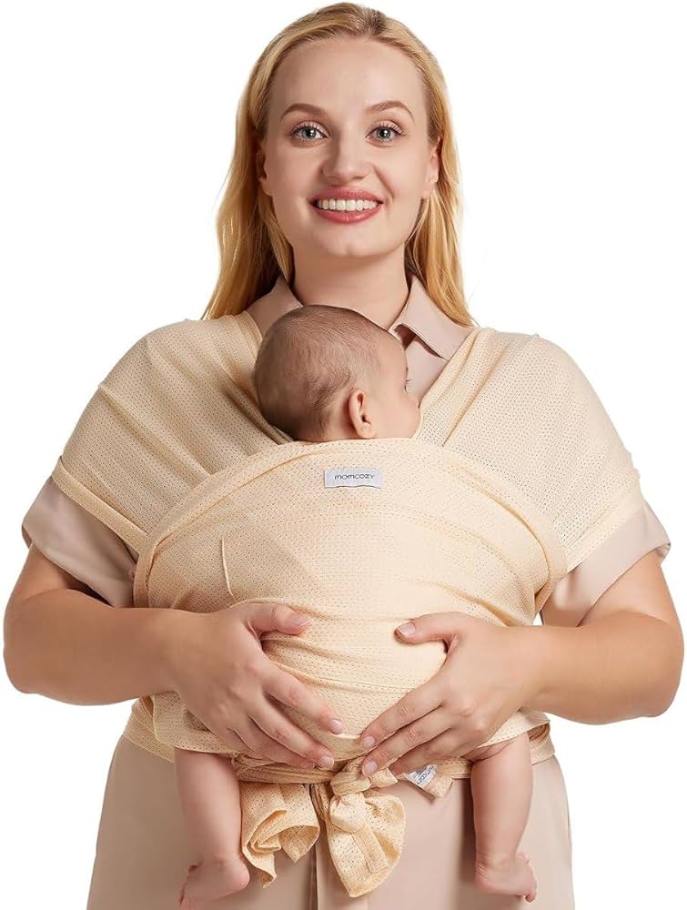 Sling-perenoska Momcozy Air-Mesh Summer Cooling yangi tug'ilgan chaqaloqlar uchun 16 kg gacha