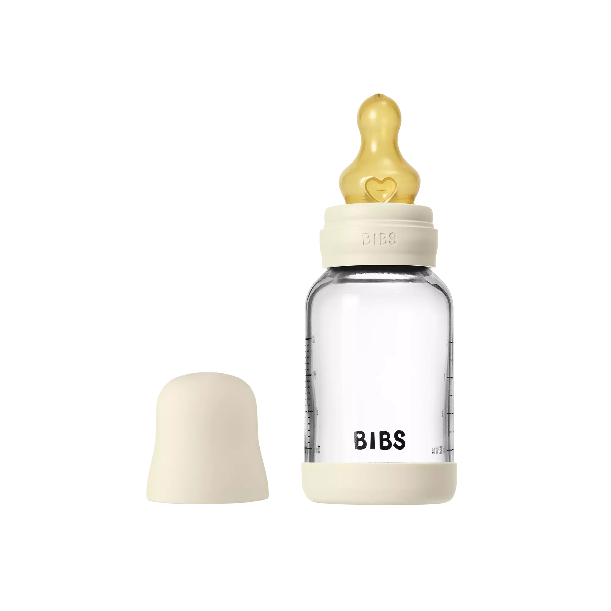 Стеклянная бутылочка BIBS, 120 мл, цвет Ivory
