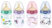 Стеклянная бутылочка NUK 120 мл с латексной соской