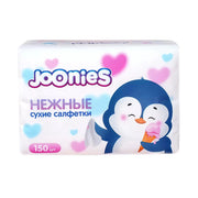 Сухие салфетки Joonies нежные универсальные, 150 шт