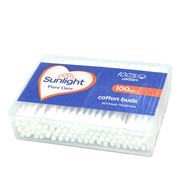 Ватные палочки Sunlight 100 шт., для гигиены и косметических процедур