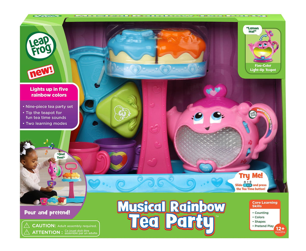 LeapFrog Musical Rainbow Tea Party o'yinchoq choy to'plami, 1–3 yosh