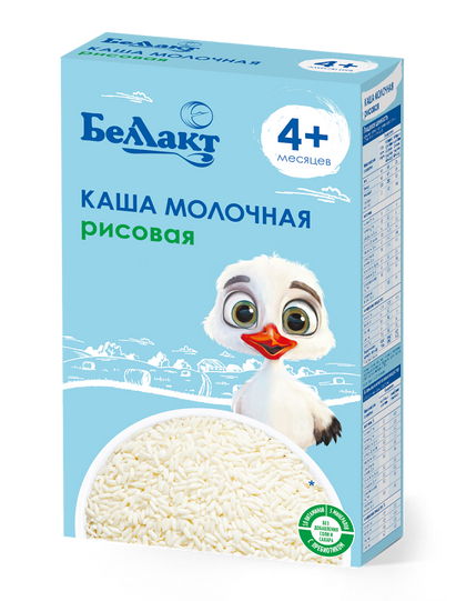 Беллакт молочная рисовая каша 200 гр