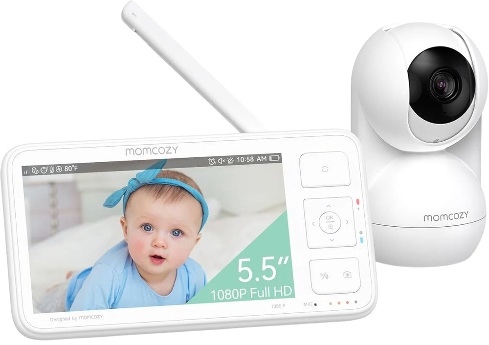 Momcozy bolalar video-enagasi (kamera va audio bilan), 5 dyuymli HD 1080p monitor