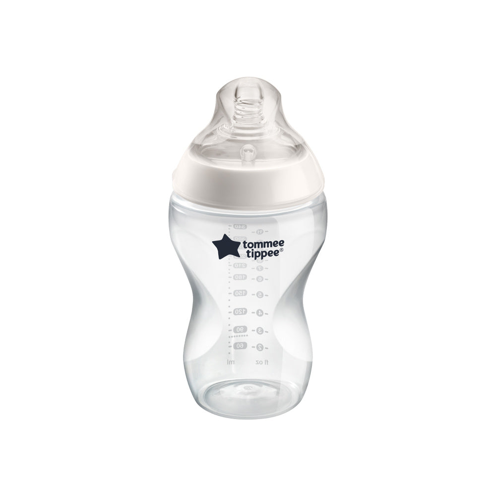Tommee Tippee белая бутылочка 260 мл с анатомической соской