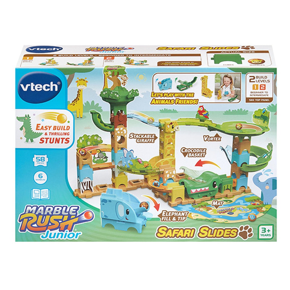 VTech Marble Rush Safari Slides sharchalar trassasi, 58 detal, 3 yoshdan